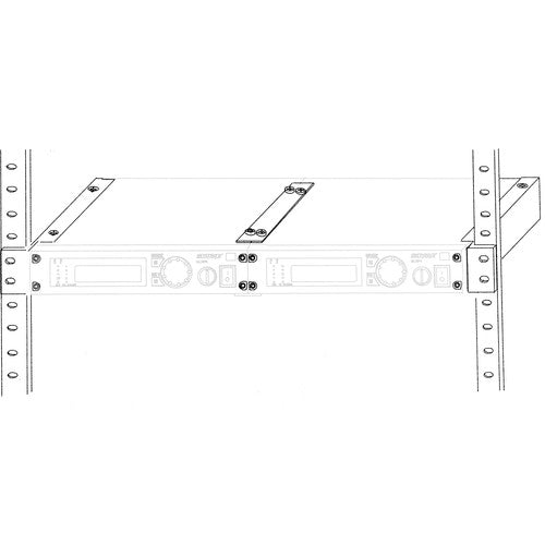 Shure UA507 Rackmount Kit for Two ULX Wireless Receivers - 0