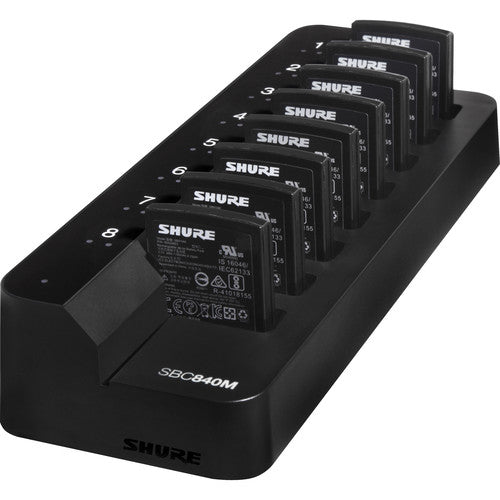 Shure SBC840M-US 8-Bay Networked Battery Charger - 0