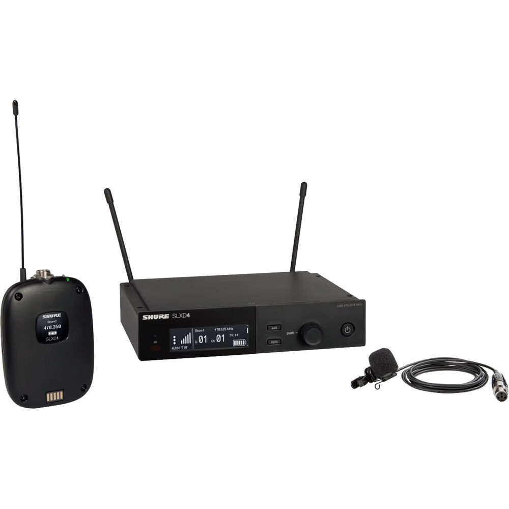 Shure SLXD14 Combo Digital Wireless BodyPack System - 0