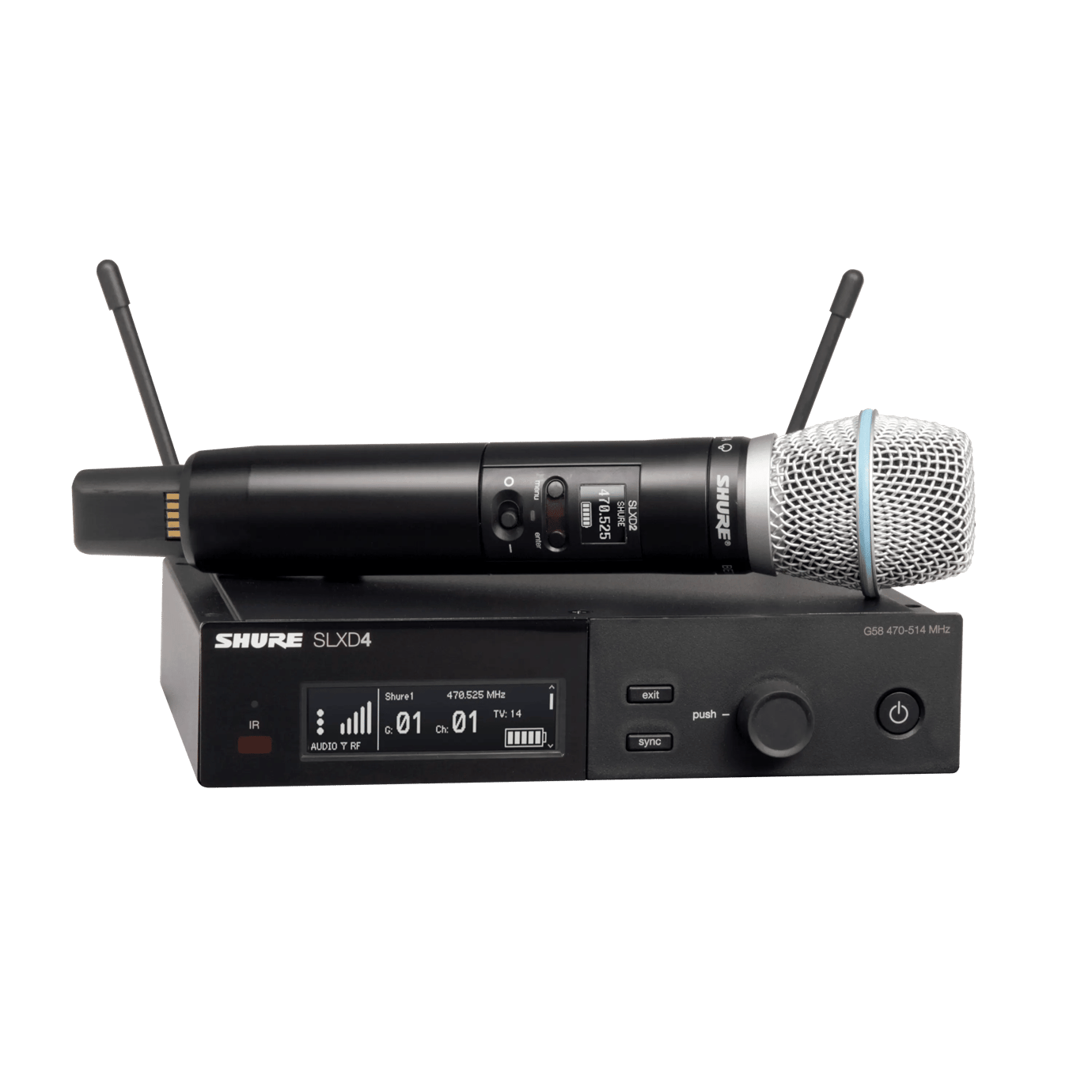 Shure SLXD2 Wireless Handheld Microphone Transmitter