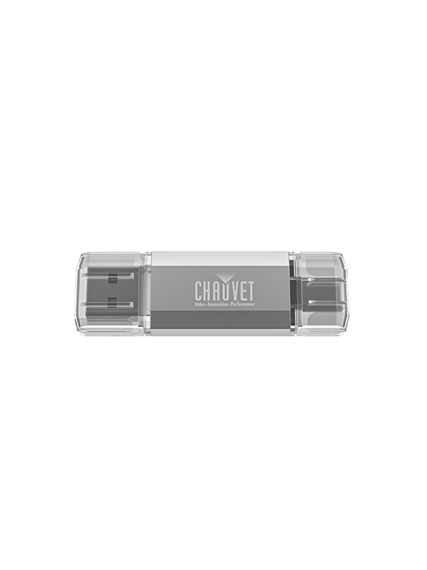 CHAUVET Firmware USB - dual-function USB-A and USB-C Flash Drive for updating firmware