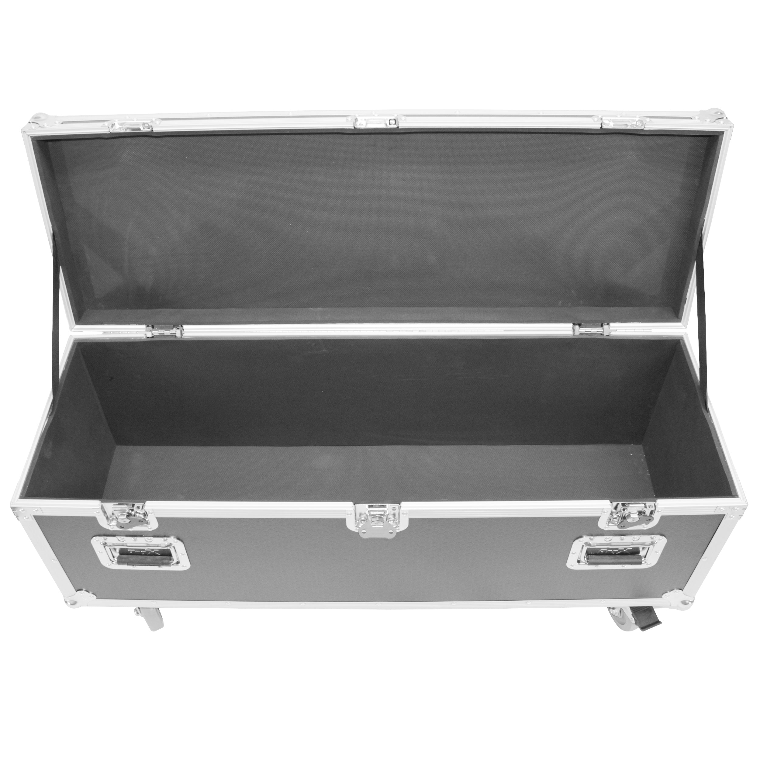 ATA Utility Flight Travel Heavy-Duty Storage Road Case with 4" in casters – 47.5"x16"x16" Exterior