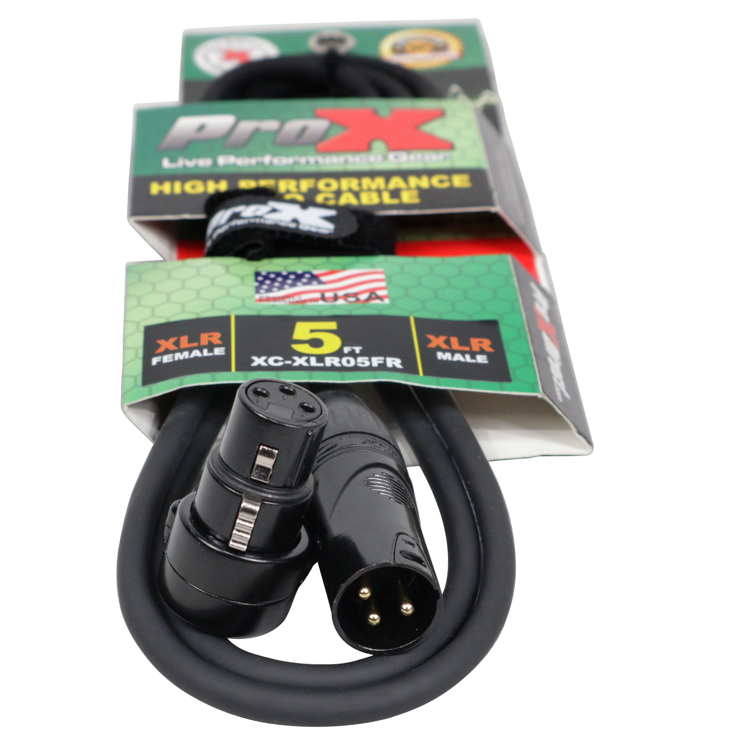 Right-angle XLR-F to XLR-M Audio Balanced Cable - 0