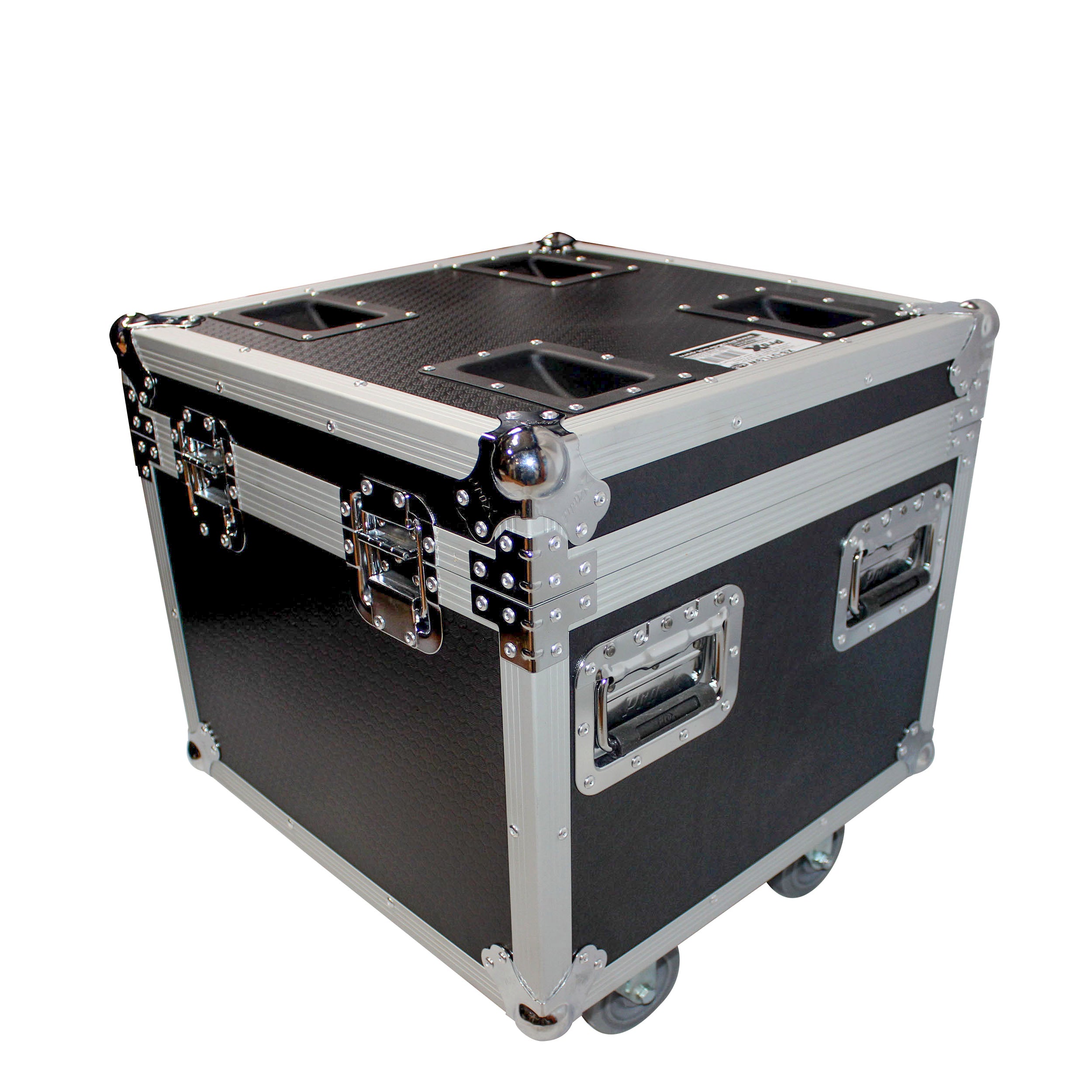 ATA Utility Flight Travel Heavy-Duty Storage Road Case with 4" in casters – 20"x20"x17" Exterior