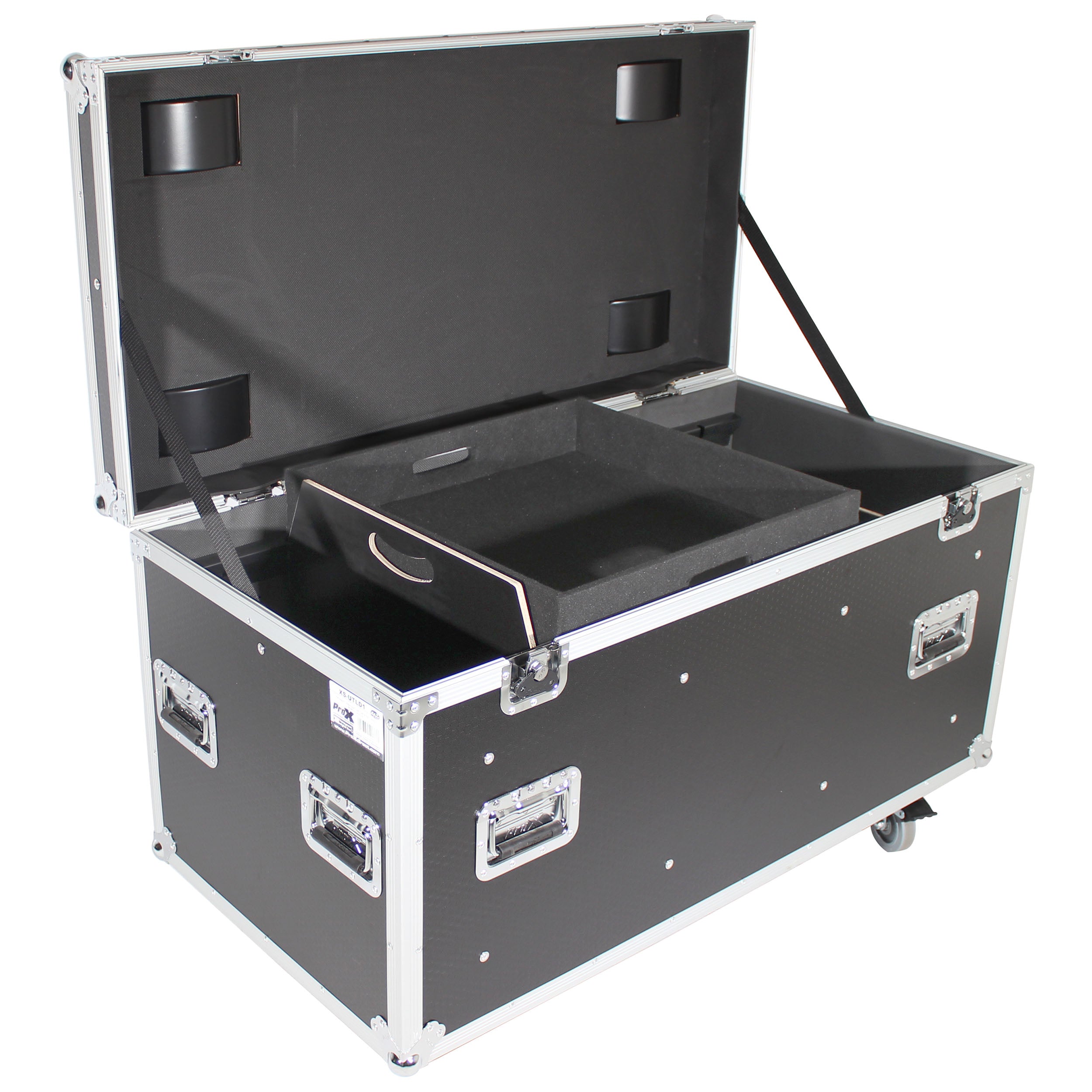 ATA Utility Flight Travel Heavy-Duty Storage Road Case with 4" in casters – 47.2"x23.6"x23.6" Exterior