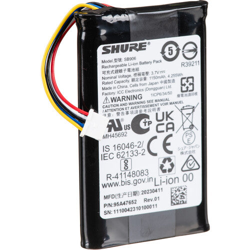 Shure SB906 Rechargeable Lithium-Ion Battery